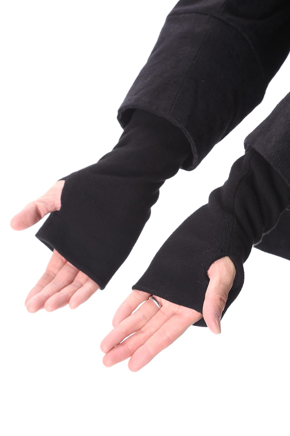 ドレープ ジャガード ブルゾン ブラック