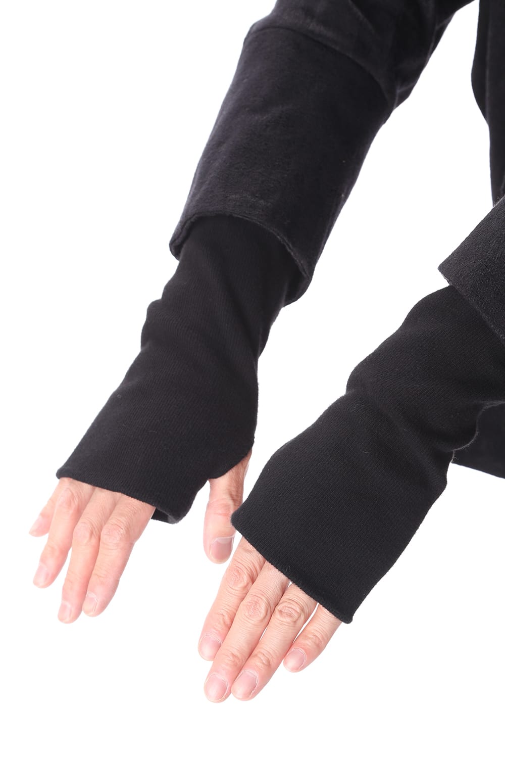 ドレープ ジャガード ブルゾン ブラック