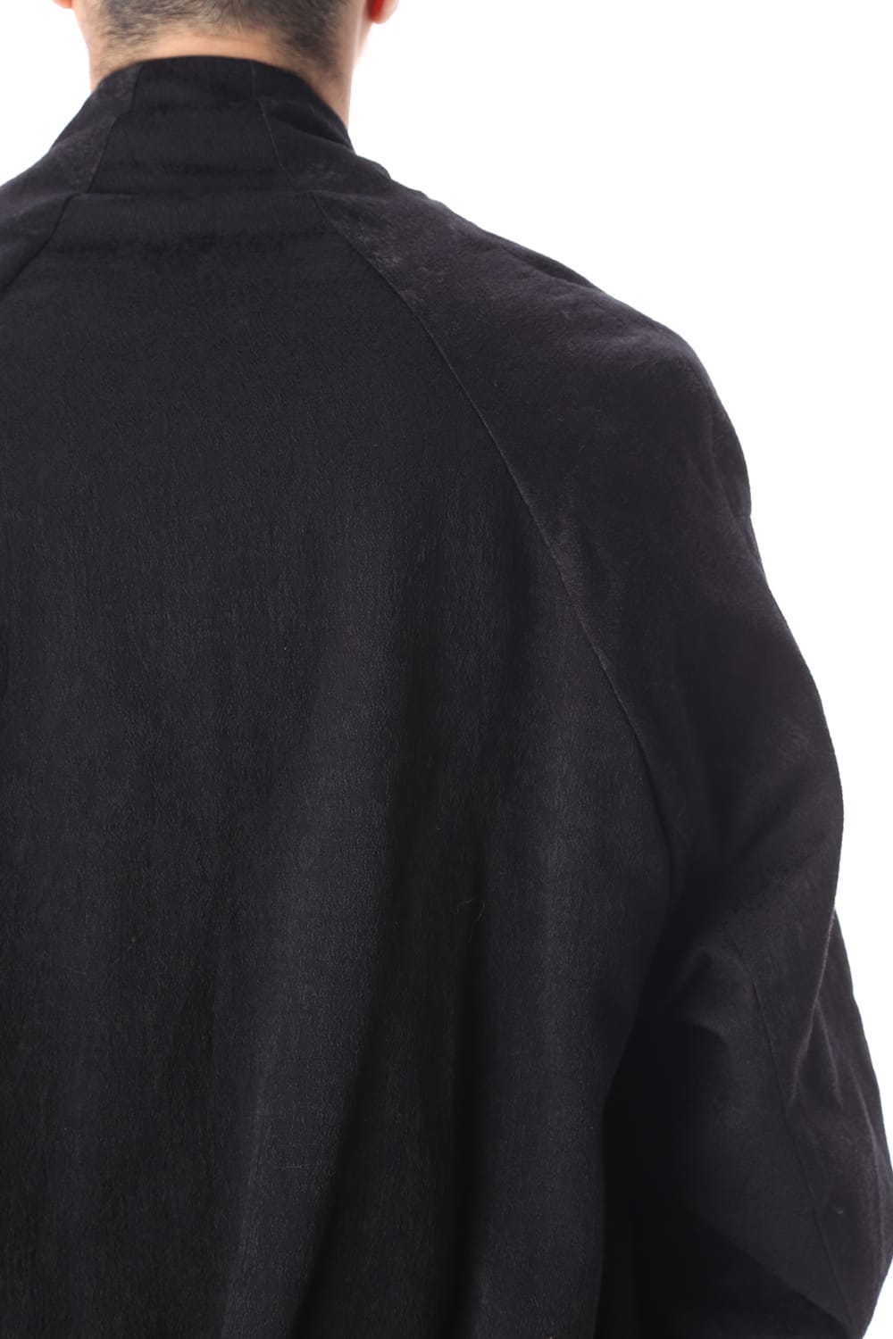 ドレープ ジャガード ブルゾン ブラック