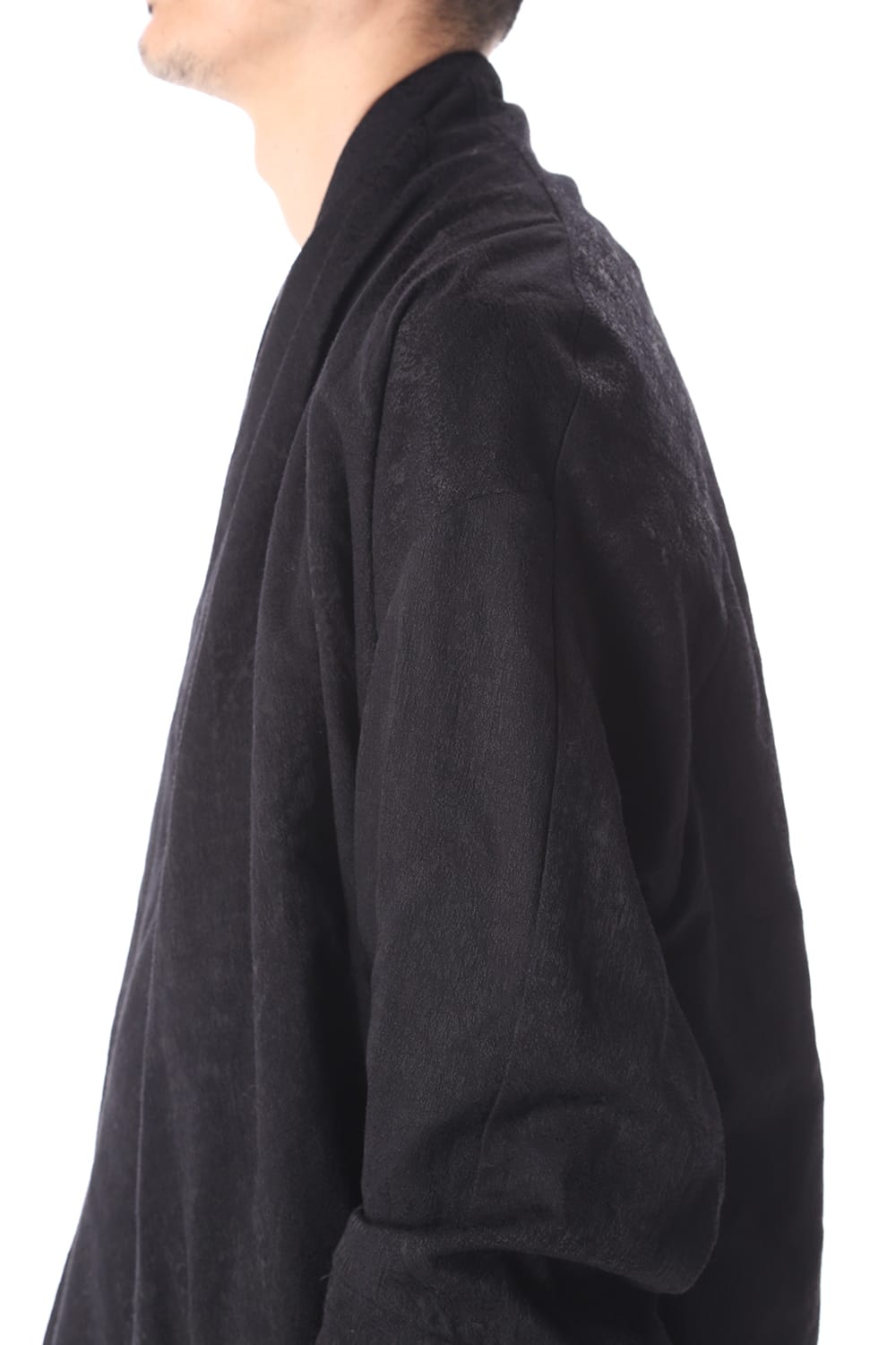 ドレープ ジャガード ブルゾン ブラック