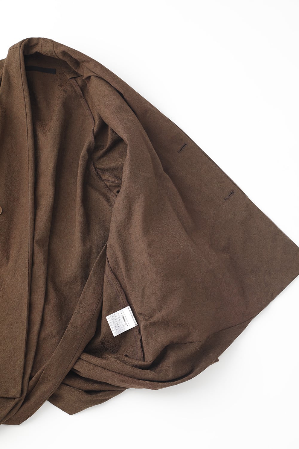 ドレープ ジャガード ブルゾン ブラウン
