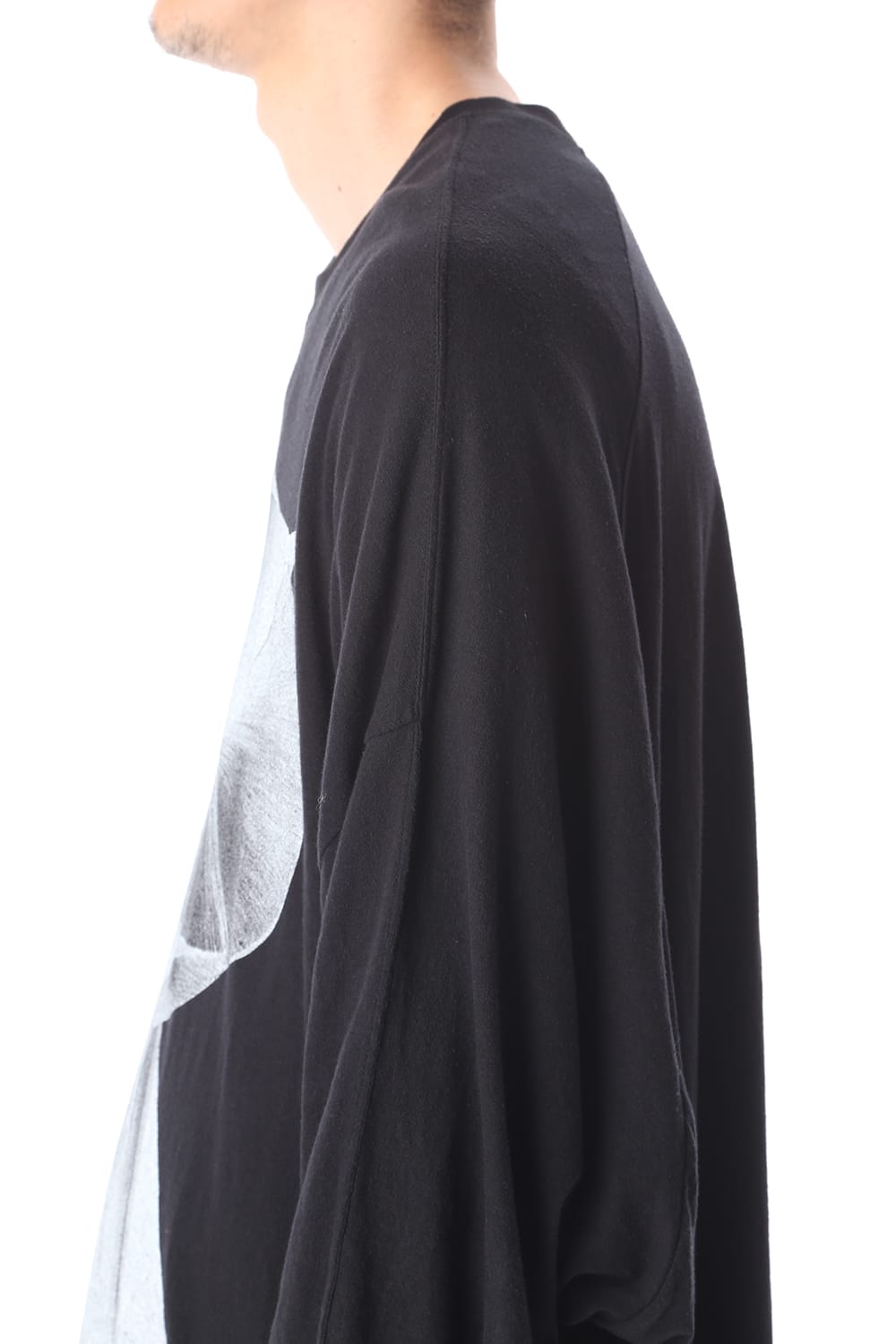 ロングスリーブ プリント Tシャツ ブラック