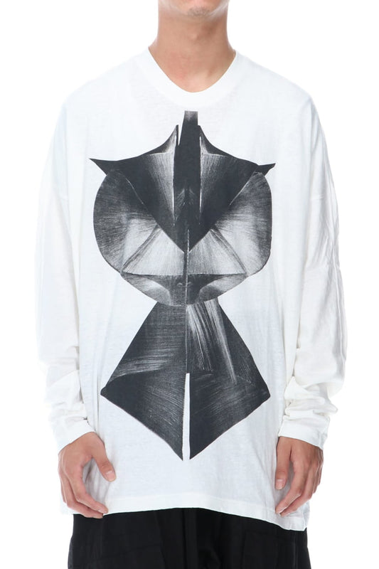 LS PRINT T-SHIRT OFF WHITE