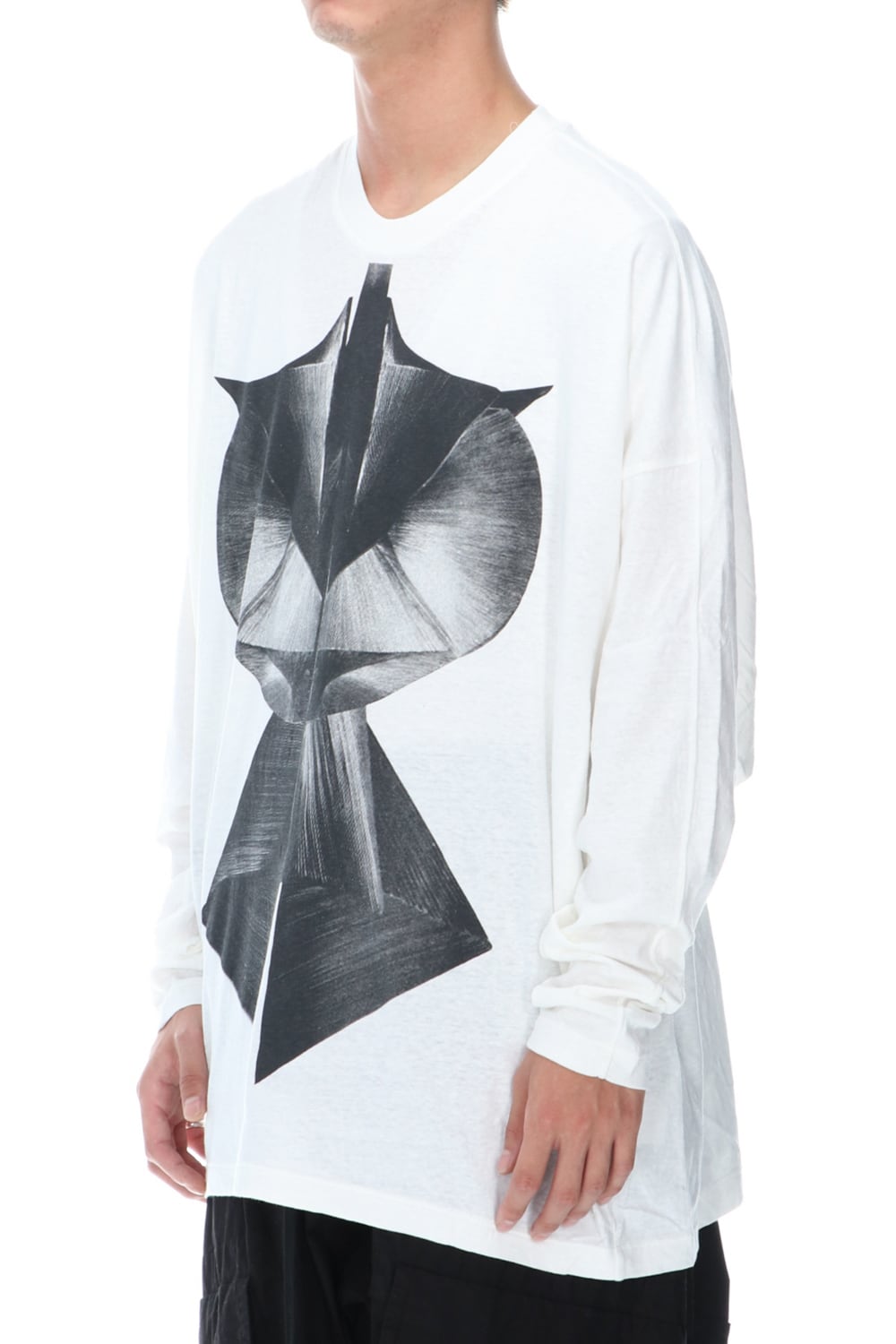 LS PRINT T-SHIRT OFF WHITE
