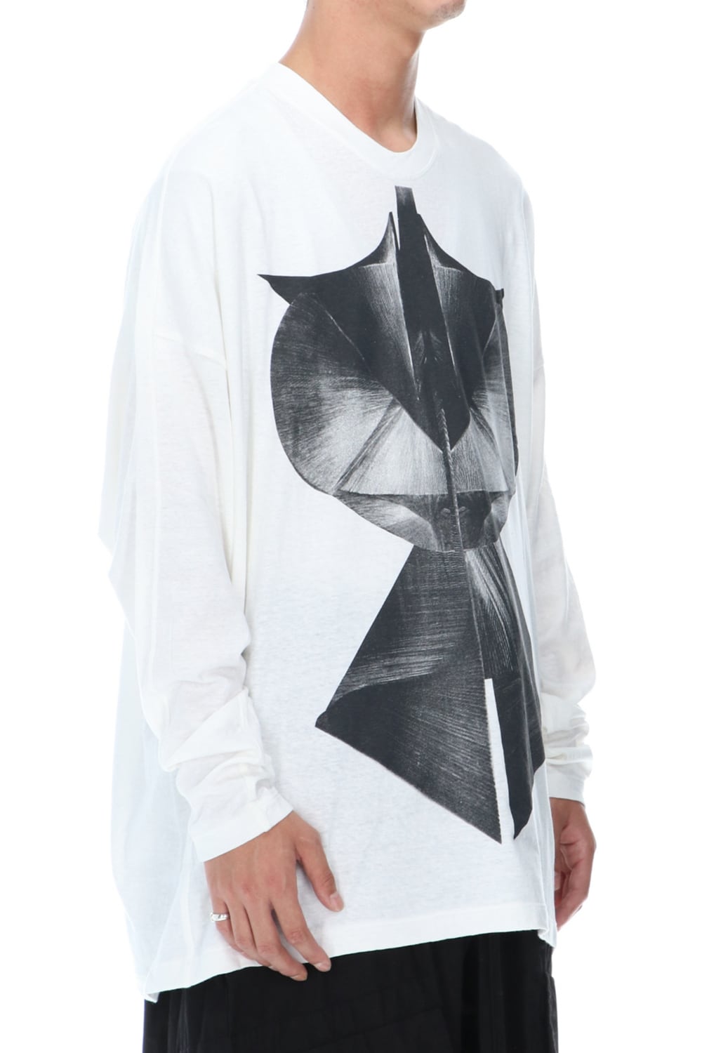 LS PRINT T-SHIRT OFF WHITE