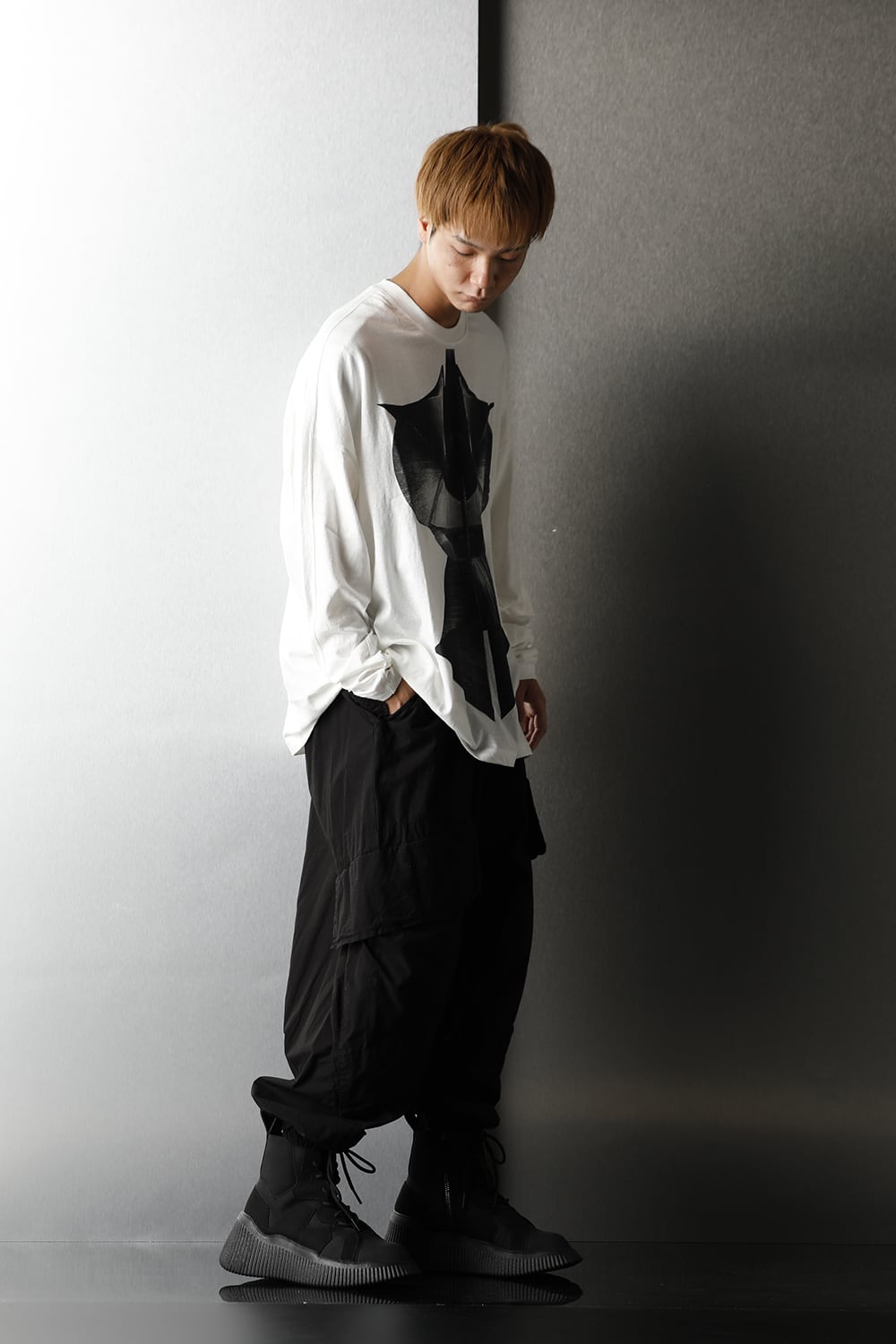 LS PRINT T-SHIRT OFF WHITE