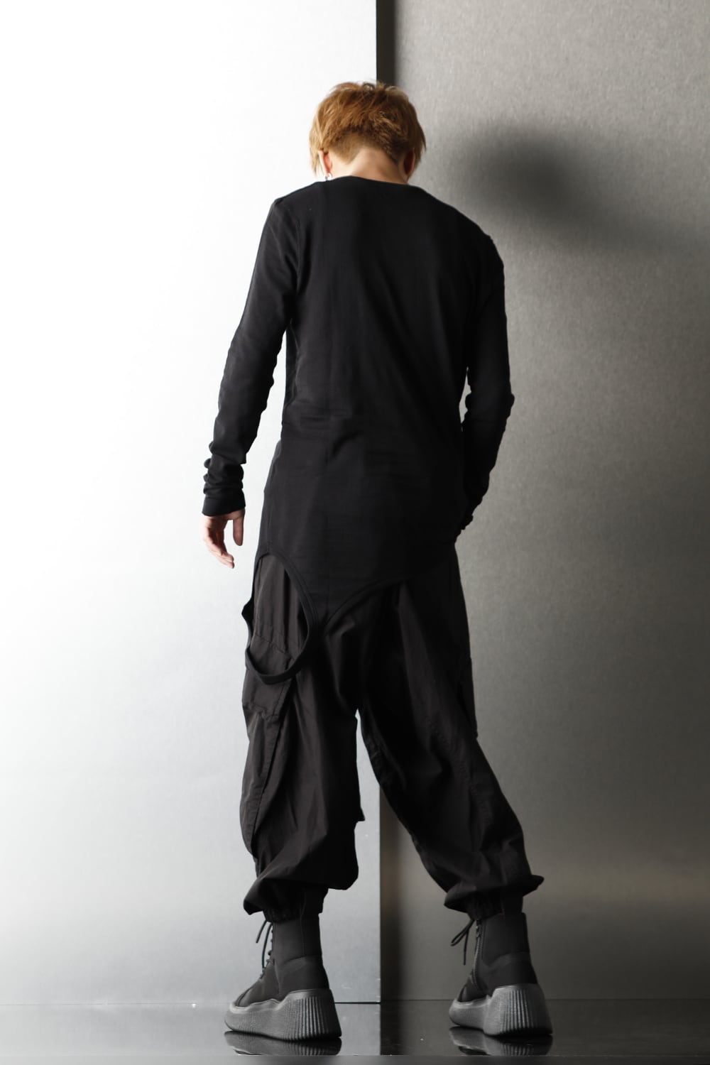 ループ ロングスリーブ T-シャツ ブラック