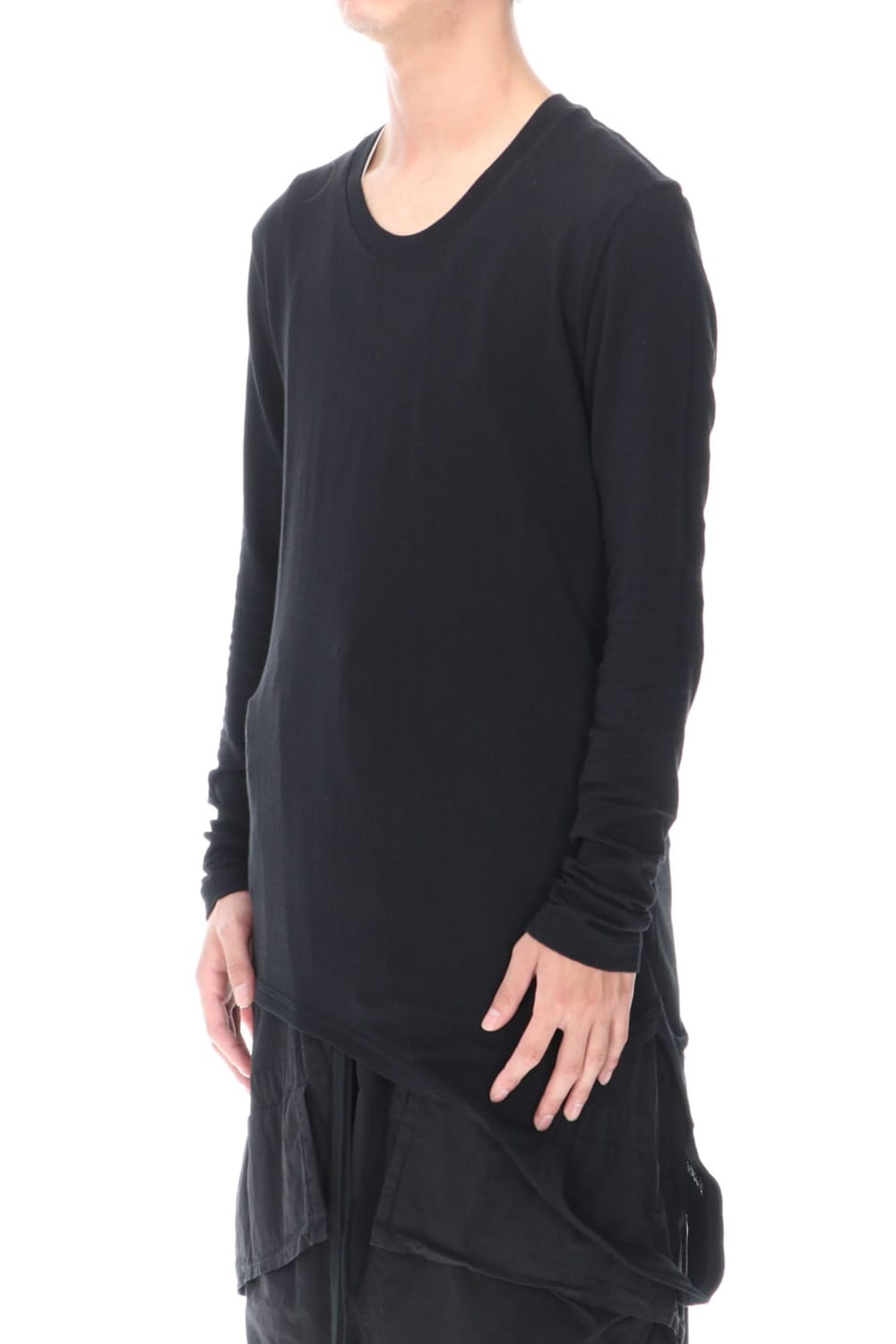 ループ ロングスリーブ T-シャツ ブラック