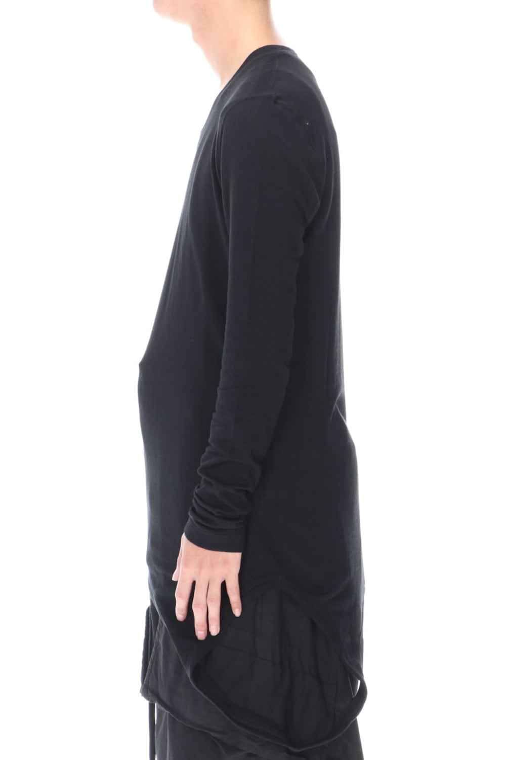 ループ ロングスリーブ T-シャツ ブラック