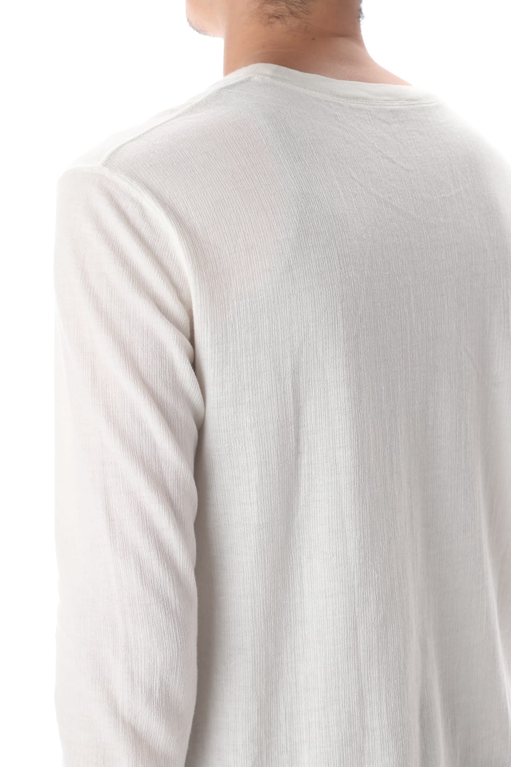 ループ ロングスリーブ T-シャツ オフホワイト