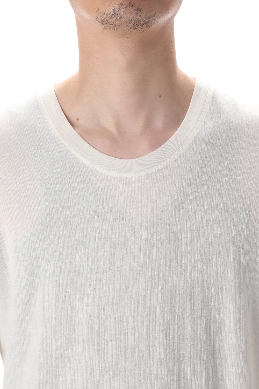 ループ ロングスリーブ T-シャツ オフホワイト