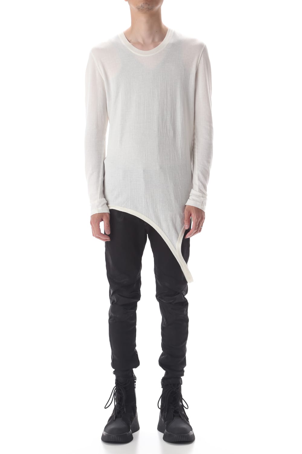 ループ ロングスリーブ T-シャツ オフホワイト