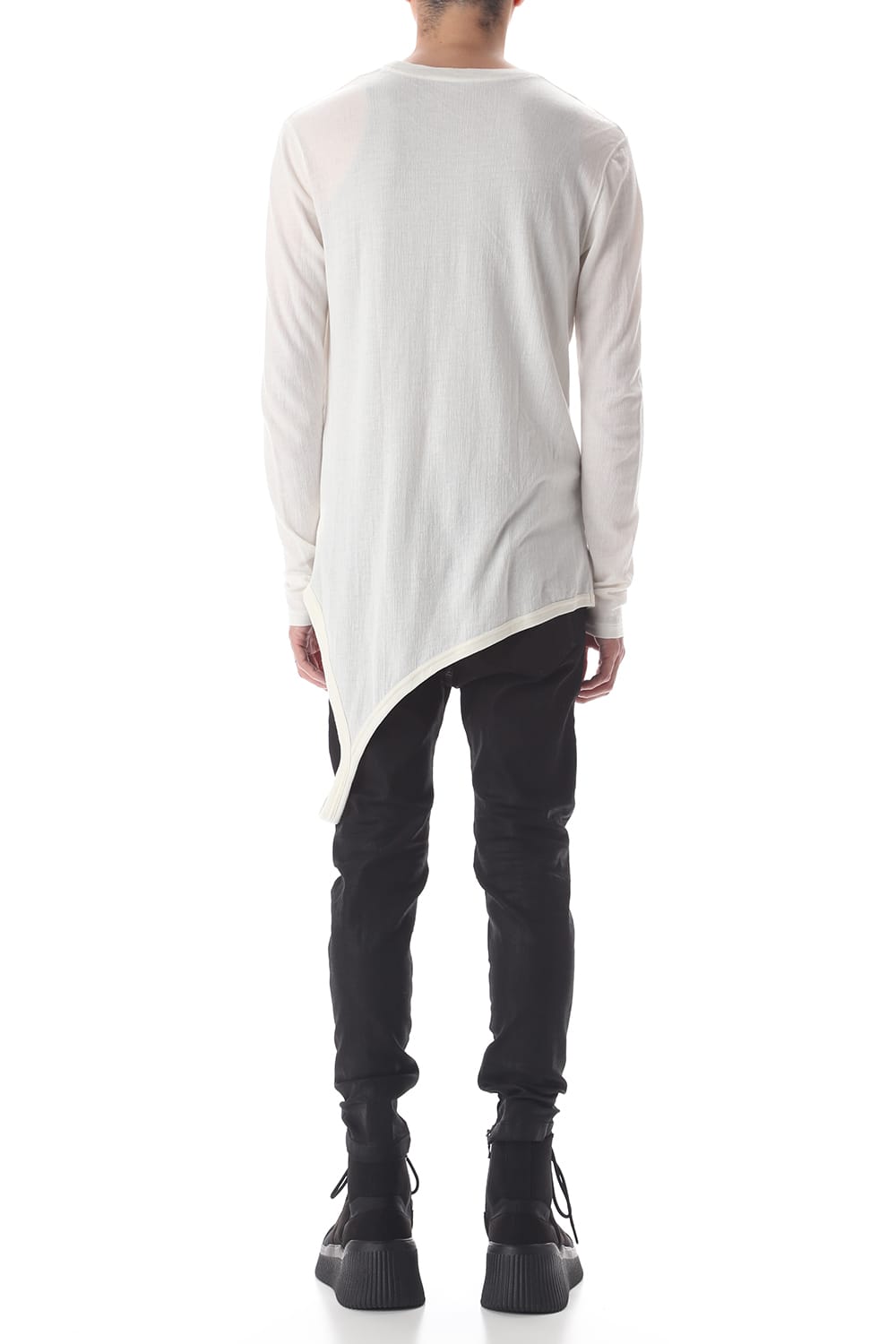 ループ ロングスリーブ T-シャツ オフホワイト