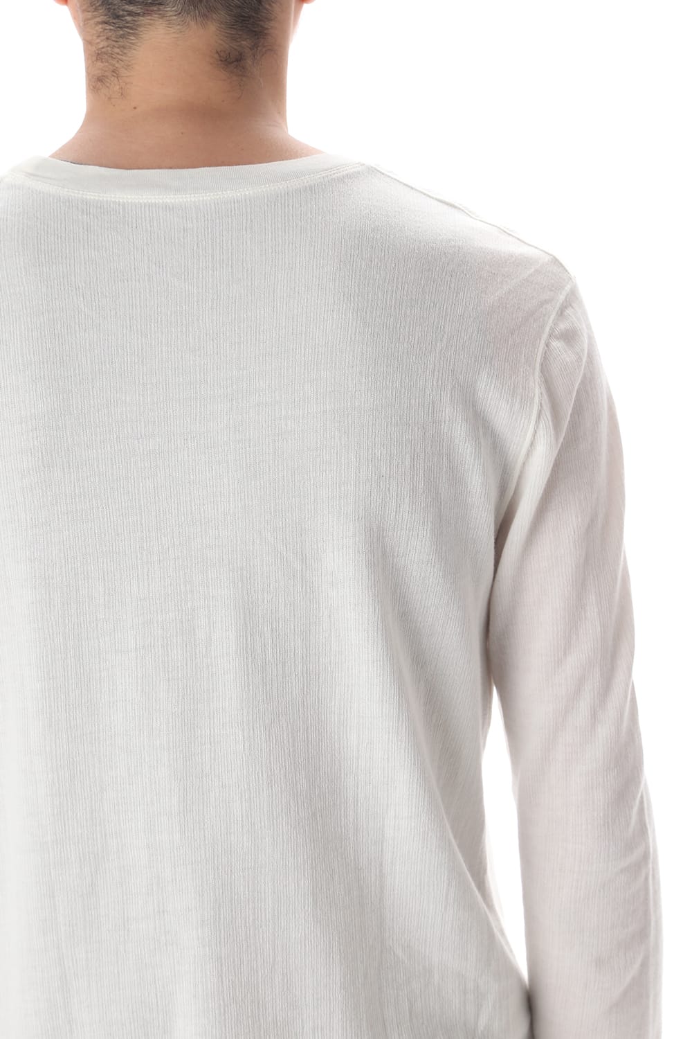 ループ ロングスリーブ T-シャツ オフホワイト