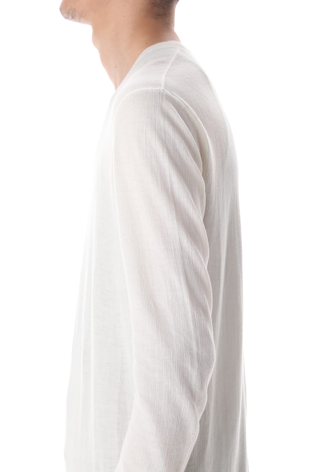 ループ ロングスリーブ T-シャツ オフホワイト