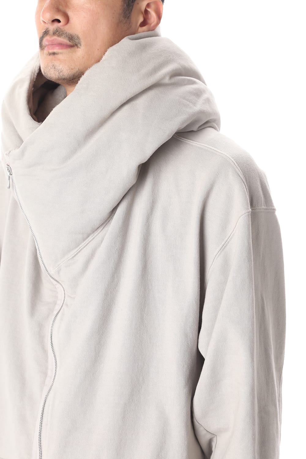 PADDED ZIP HOODIE (PLASTER)