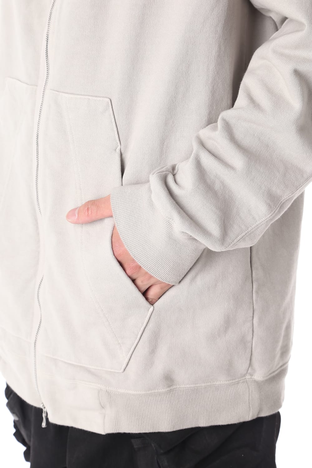 PADDED ZIP HOODIE (PLASTER)