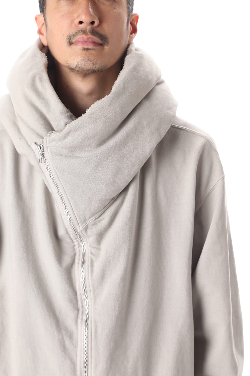 PADDED ZIP HOODIE (PLASTER)