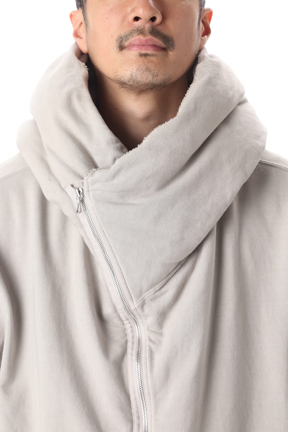 PADDED ZIP HOODIE (PLASTER)