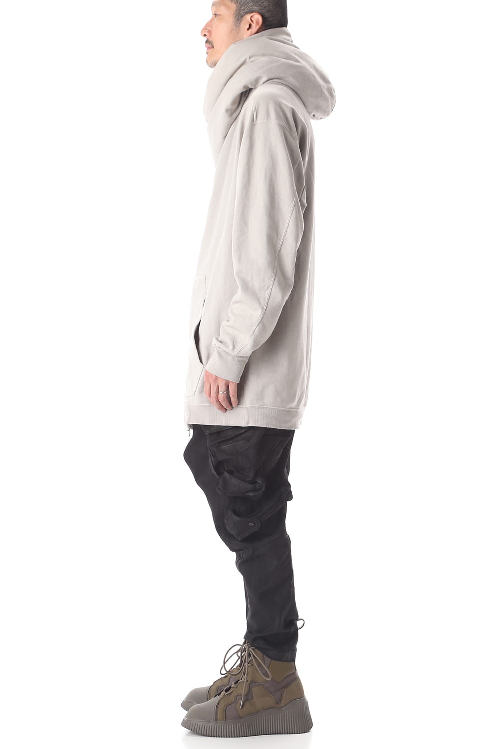 PADDED ZIP HOODIE (PLASTER)