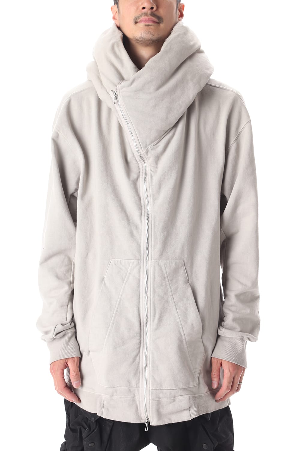 PADDED ZIP HOODIE (PLASTER)
