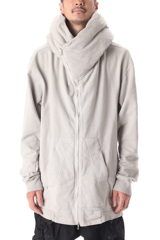 PADDED ZIP HOODIE (PLASTER)