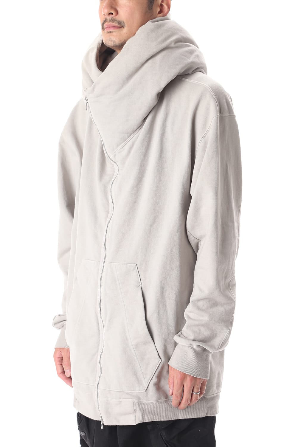 PADDED ZIP HOODIE (PLASTER)