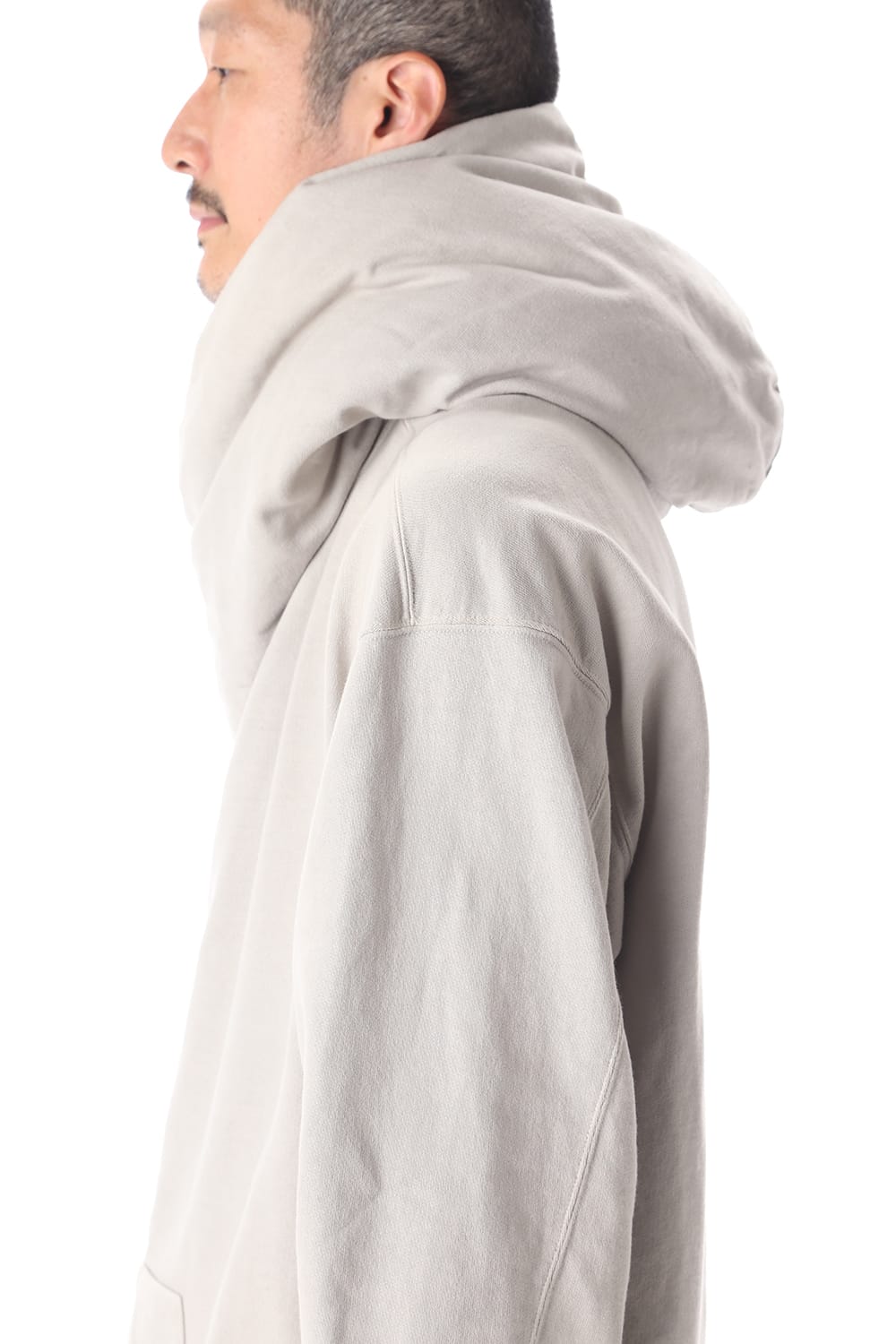 PADDED ZIP HOODIE (PLASTER)