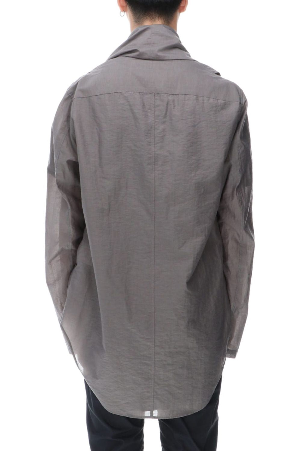 SCARF COLLAR SHIRT STEEL