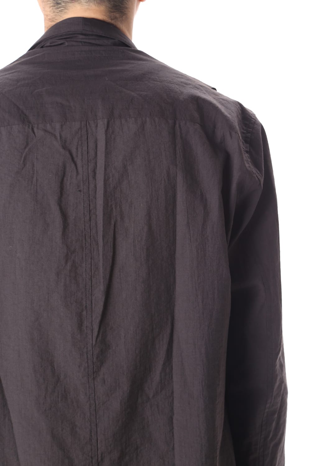 SCARF COLLAR SHIRT BLACK