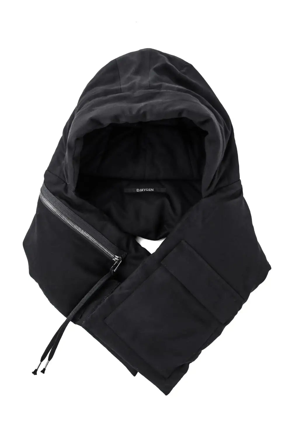Rayon Twill Down Hooded Scarf