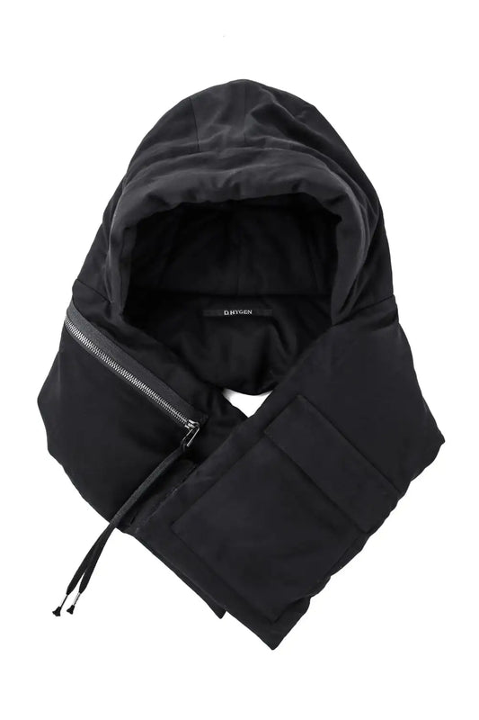Rayon Twill Down Hooded Scarf