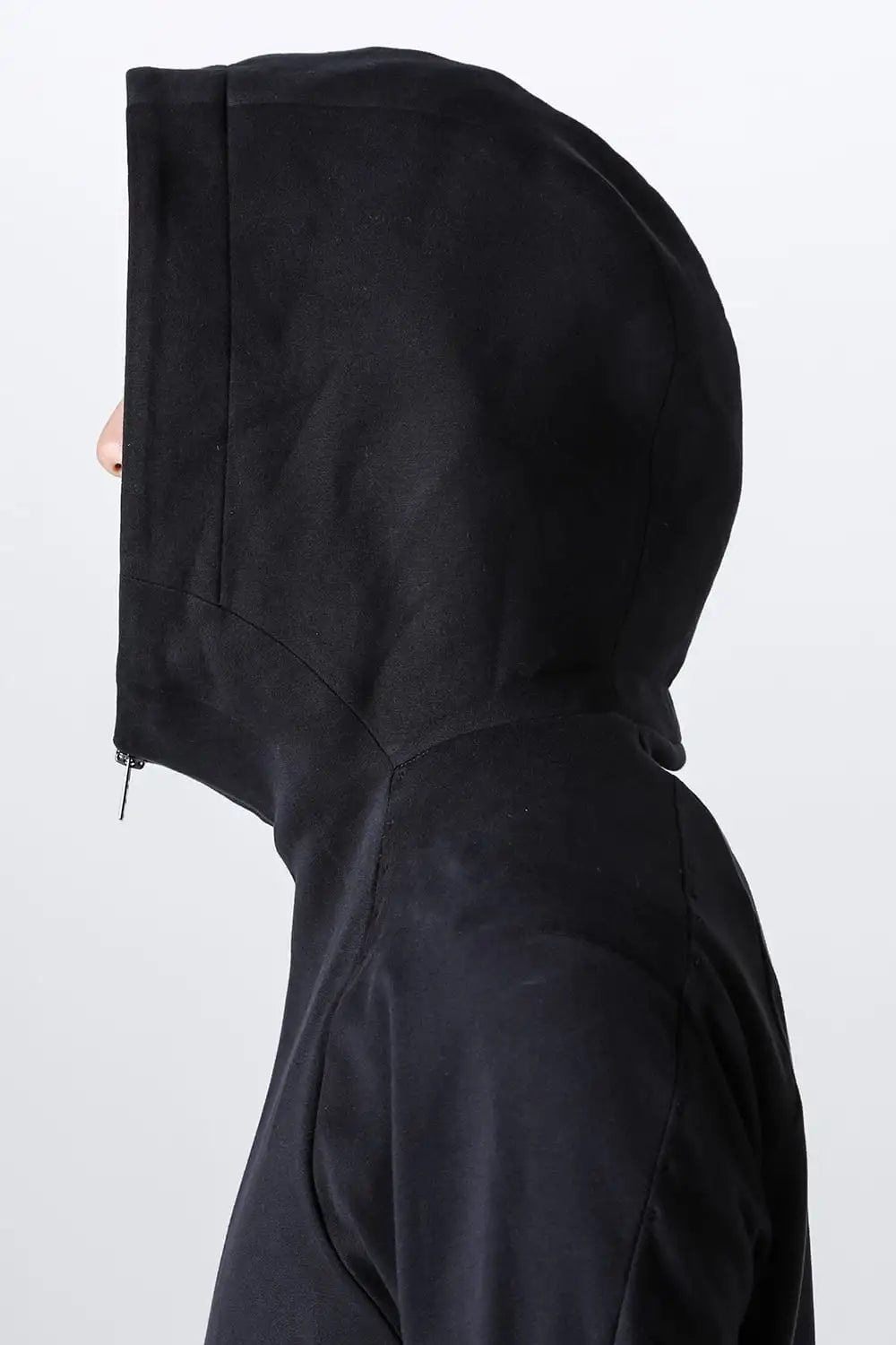 Hooded jacket stretch jersey