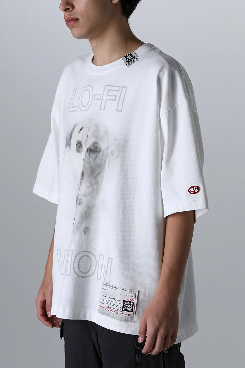 Dog Printed Tee White
