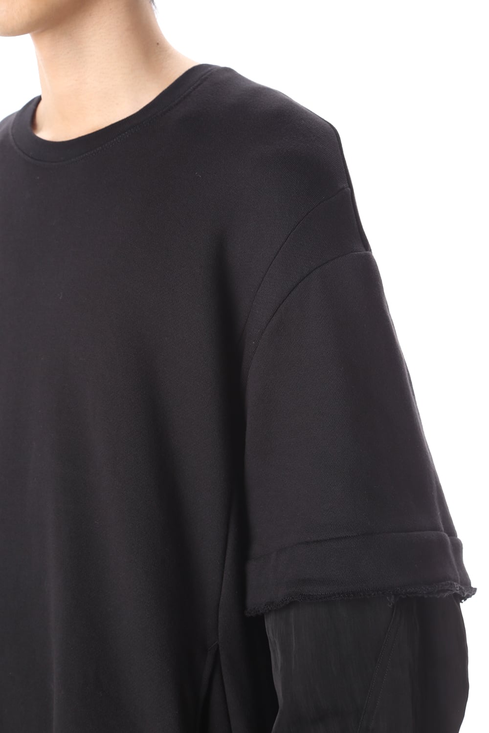 Layered sleeve Pullover
