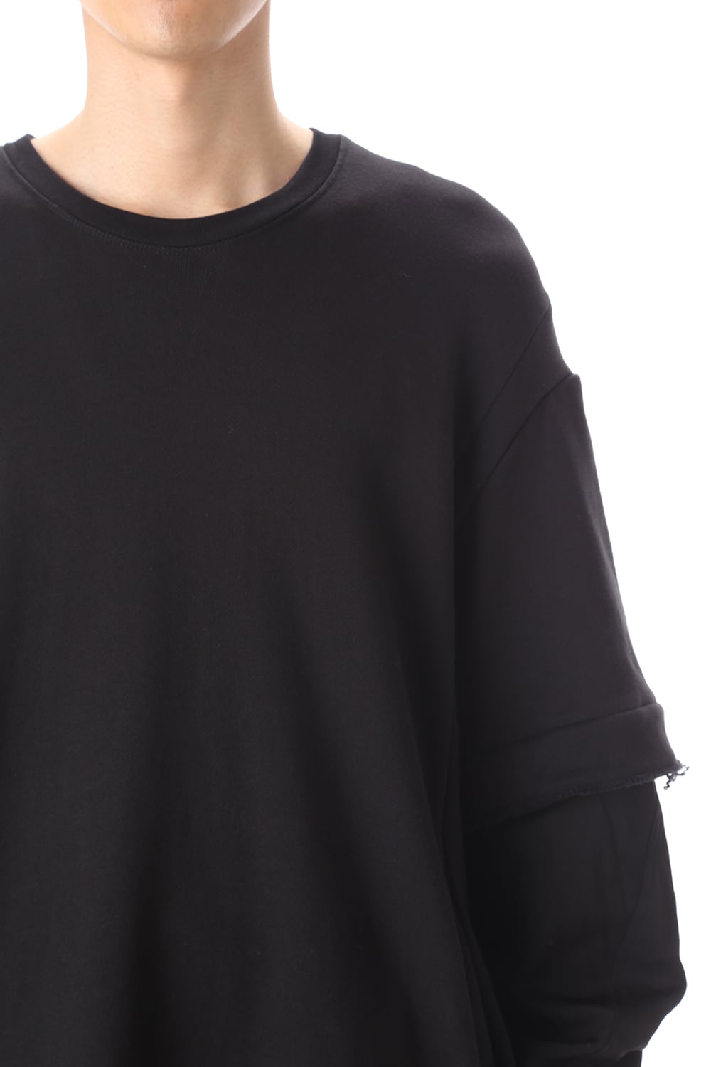 Layered sleeve Pullover