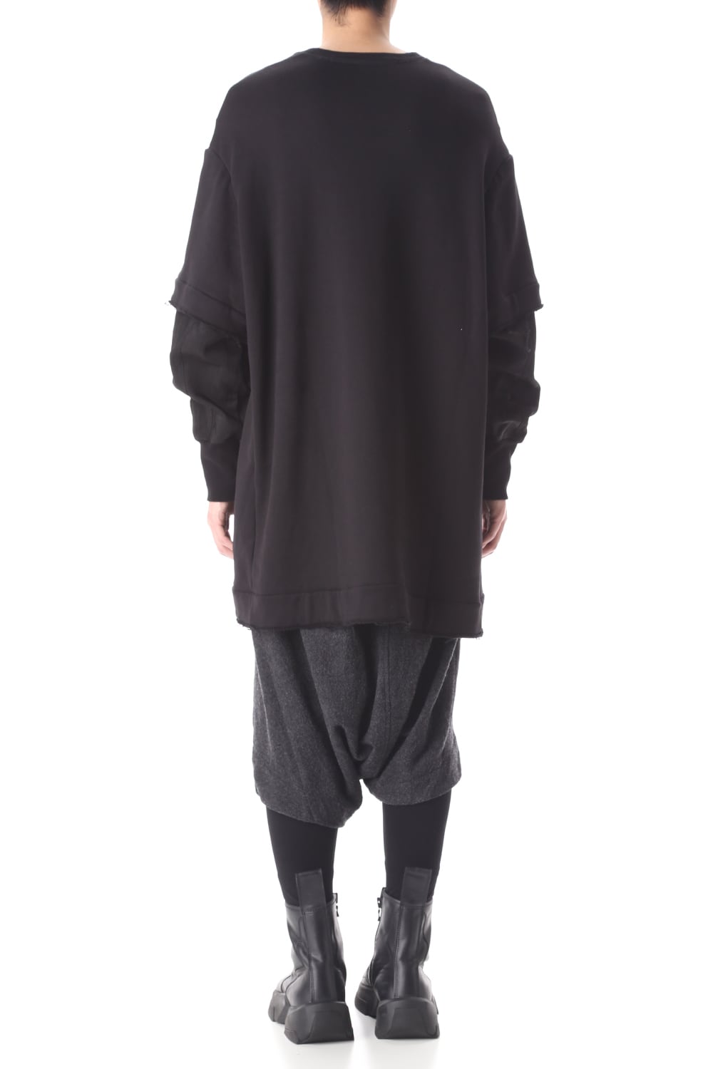 Layered sleeve Pullover