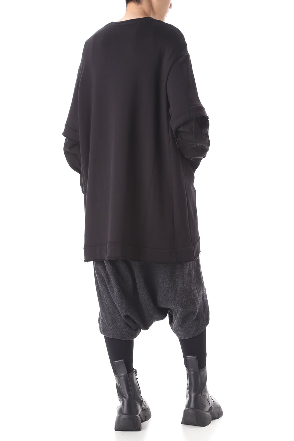 Layered sleeve Pullover