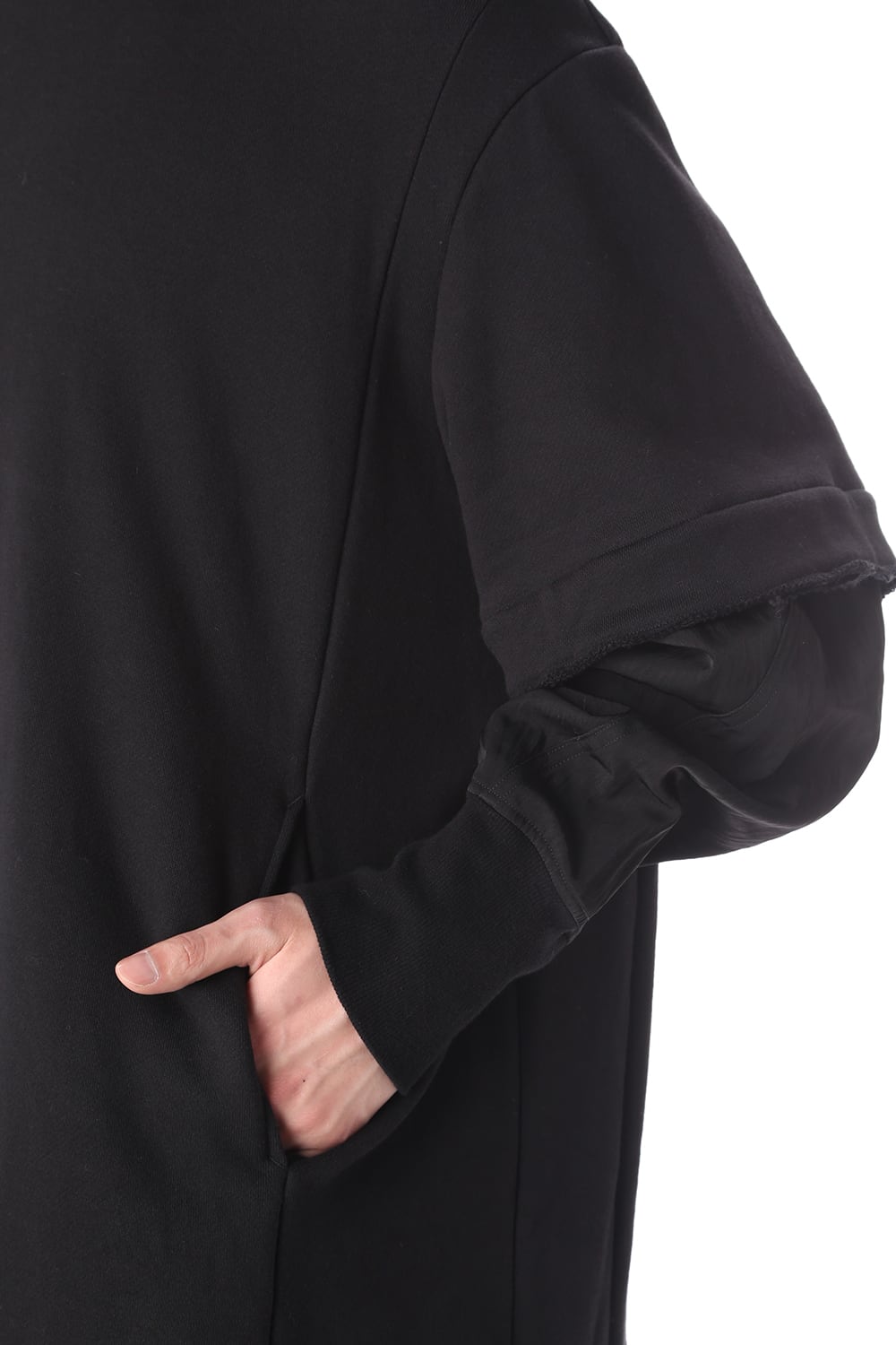 Layered sleeve Pullover