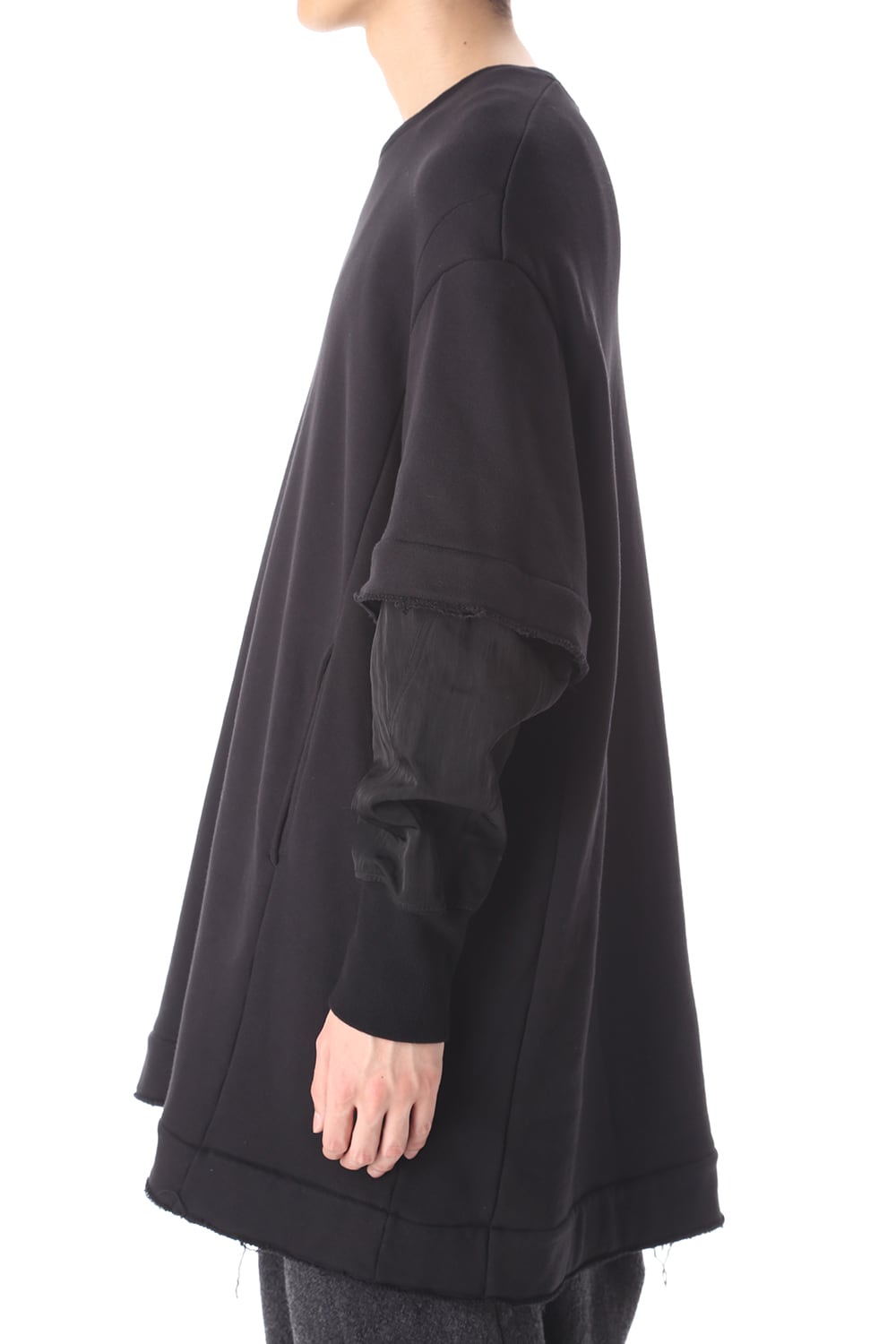 Layered sleeve Pullover