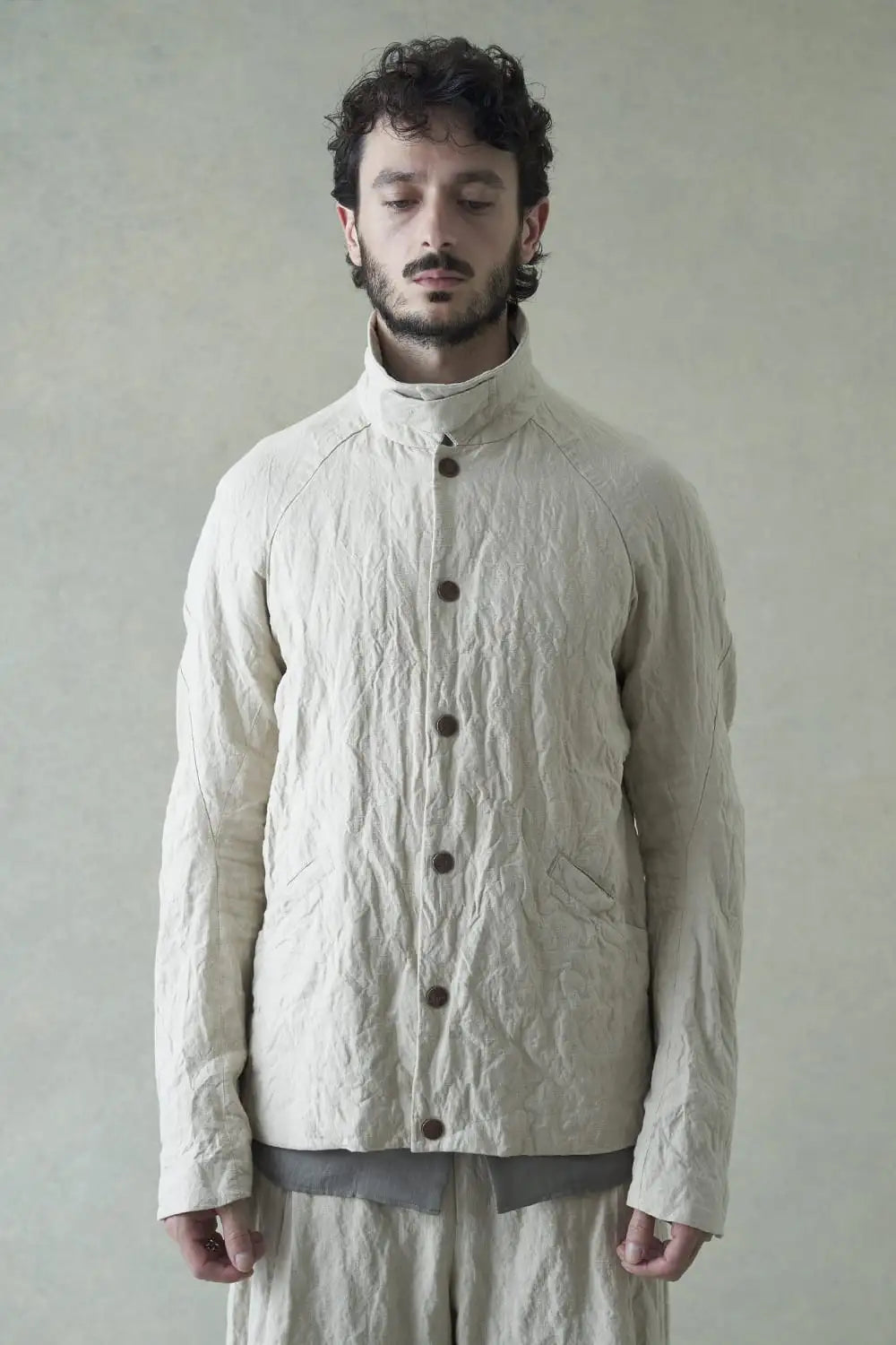 ジャケット カナパコットンメタルシュリンク