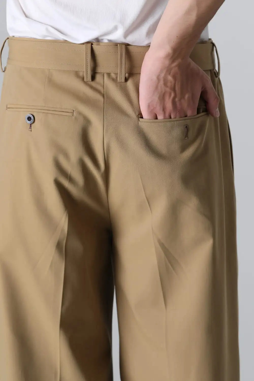 Belted Buggy Trousers  Camel