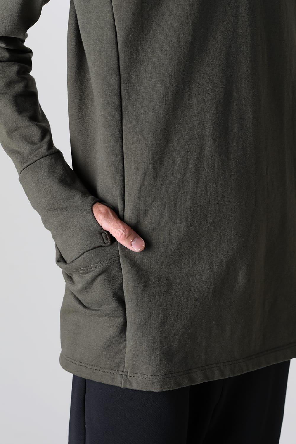 Henry Zip Up Jersey Khaki