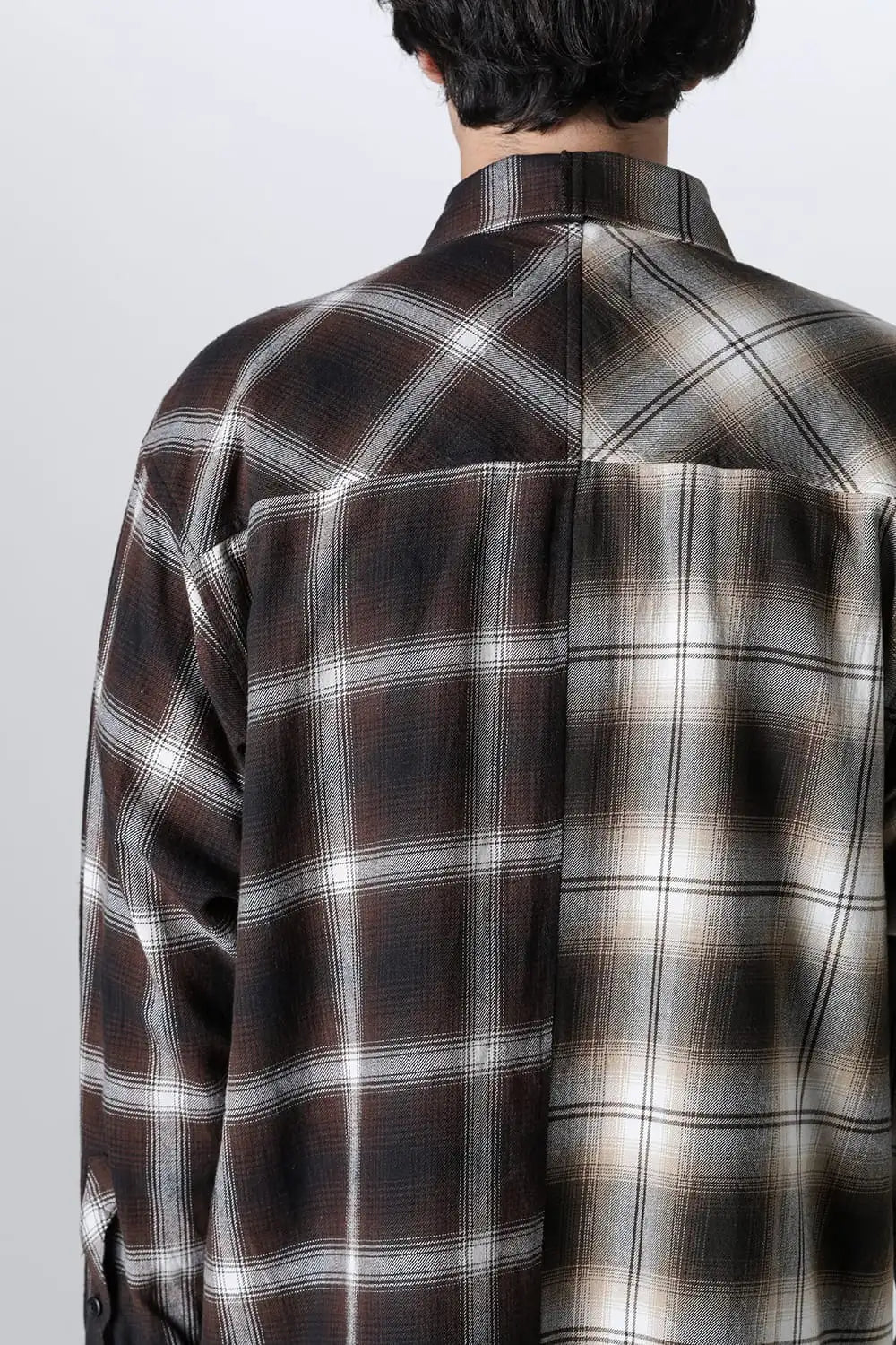 ドッキングシャツ ブラウン