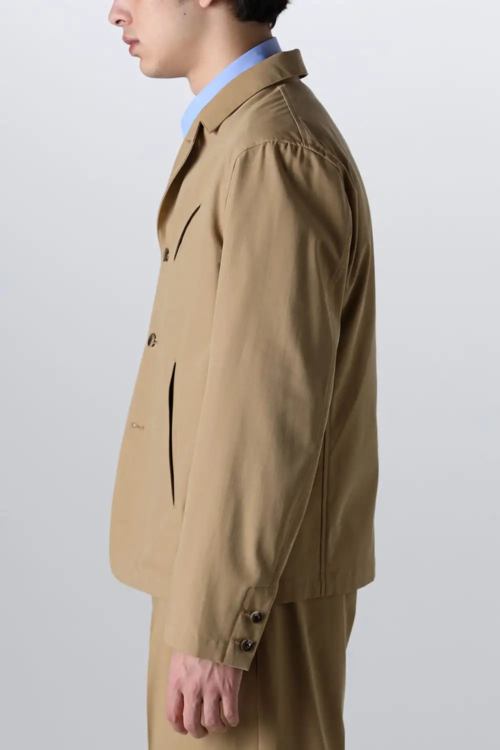 Slash Pocket Jacket Camel