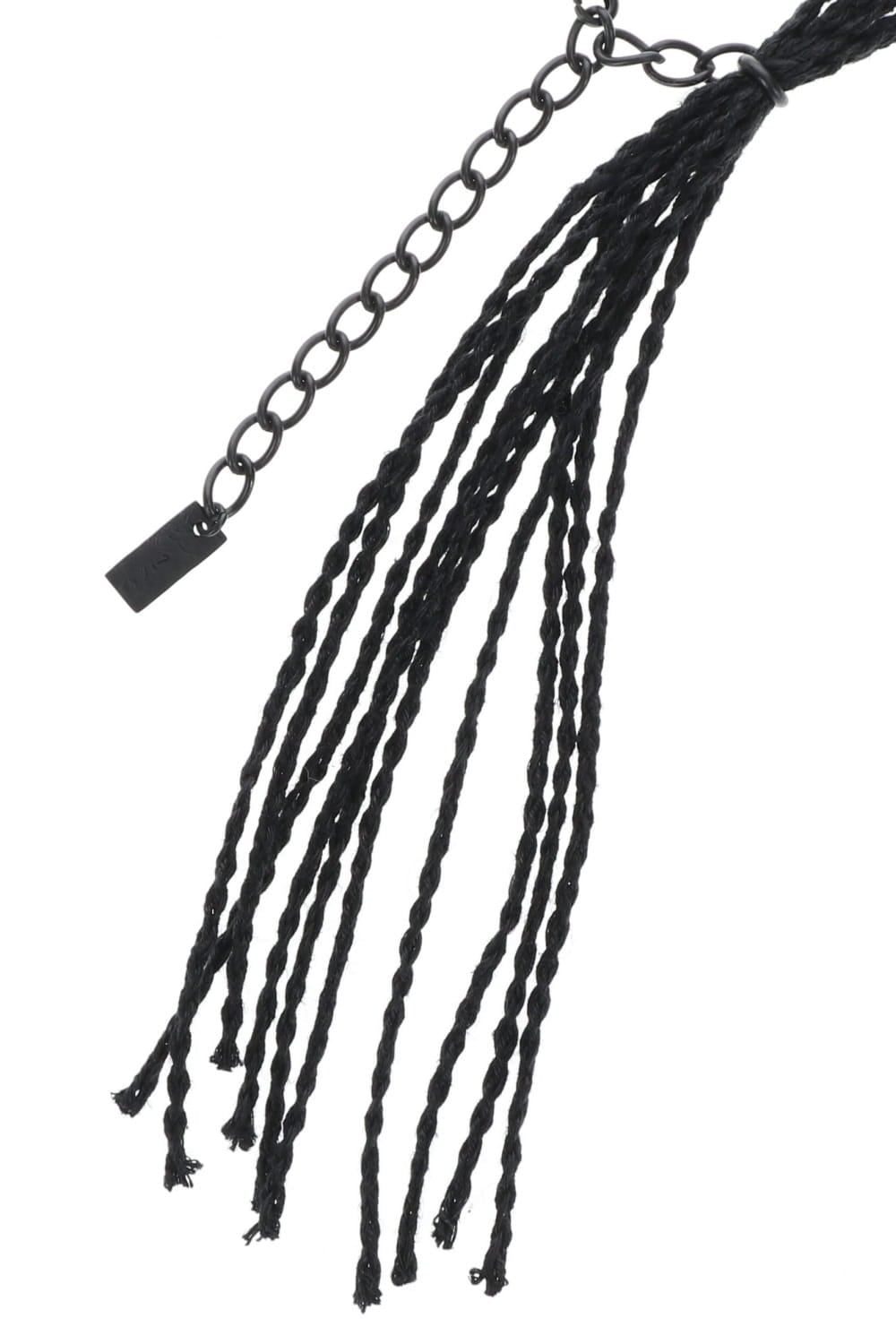 リネン コード ブレスレット ブラック × ブラック