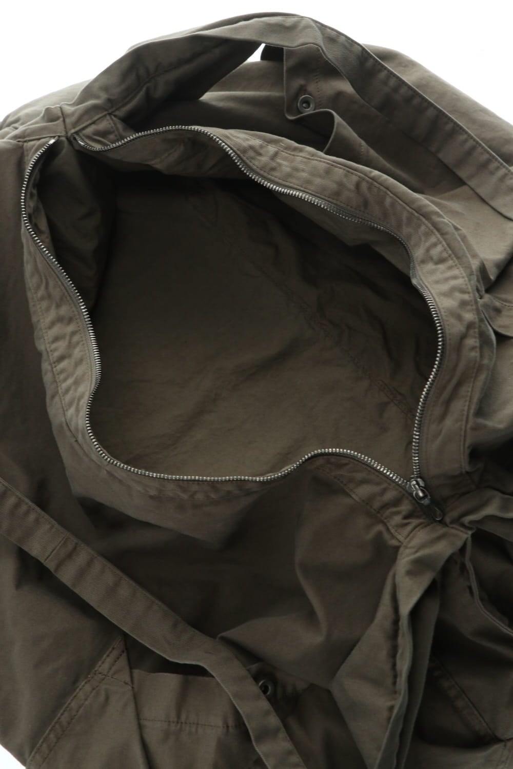 COTTON TWILL SACOCHE BAG KHAKI