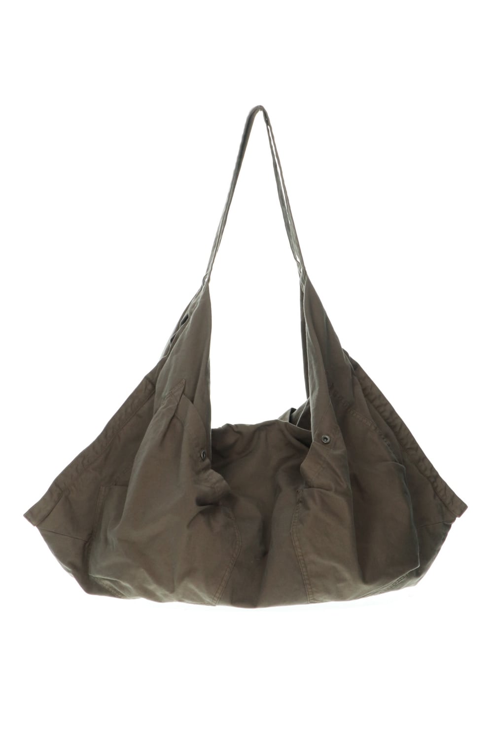 COTTON TWILL SACOCHE BAG KHAKI