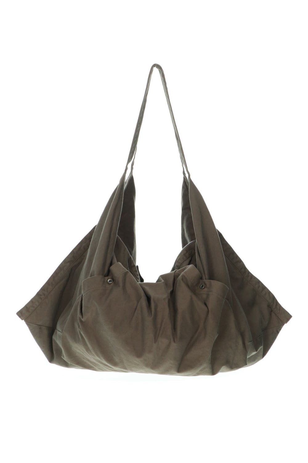 COTTON TWILL SACOCHE BAG KHAKI