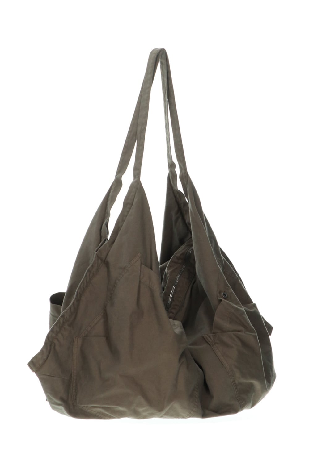 COTTON TWILL SACOCHE BAG KHAKI